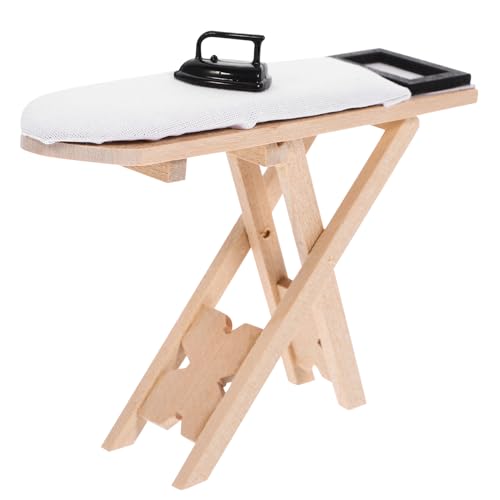 Alasum 1 Set Micro Puppenhaus Eisen Tisch Mini Eisen Eisen Tischspielzeug Für Puppenhaus von Alasum