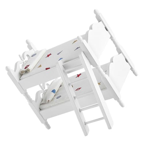 Alasum 1 Set Mini Etagenbett Modell 1/12 Maßstab Puppenhaus Dekoration Miniatur öbelstück Für Kreative Rollenspiele Und Puppenhaus Einrichtung Alasum 1 Set Mini Etagenbett Modell 1/12 Maßstab Puppenhaus Dekoration Miniatur öbelstück Für Kreative Rollenspiele Und Puppenhaus Einrichtung von Alasum