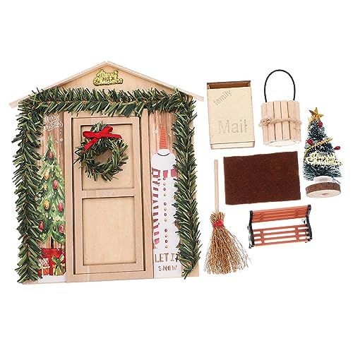 Alasum Puppenhaus Weihnachten 1 Set Puppenhaus Weihnachtsdekoration Tür Für Puppenhaus DIY Szene Modell Puppenhaus Zubehör Romantisches Ambiente Natürlicher Holzfarbe Alasum Puppenhaus Weihnachten 1 Set Puppenhaus Weihnachtsdekoration Tür Für Puppenhaus DIY Szene Modell Puppenhaus Zubehör Romantisches Ambiente Natürlicher Holzfarbe von Alasum