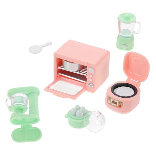 Alasum 1 Set Puppenhausgeräte Kleines Kleines Küchenutensilien Winzige Häuser Wohnaccessoires Mini Ofen Puppenhaus Küchengerät Mini Kunststoff von Alasum