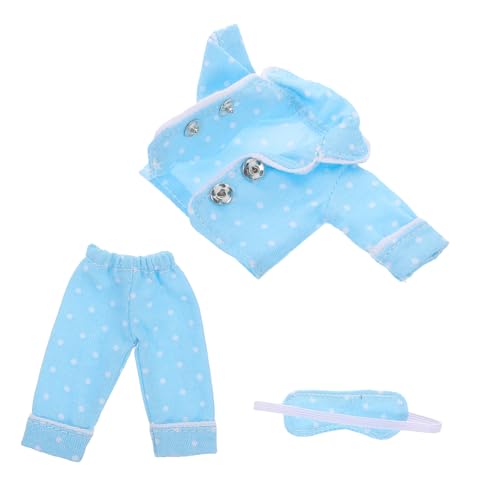 Alasum Mini-Puppen-nachtwäsche-Set Puppen-Pyjama Augenmaske Weicher Stoff Für Mädchen Jungen Und Mädchen Und Rollenspiele von Alasum