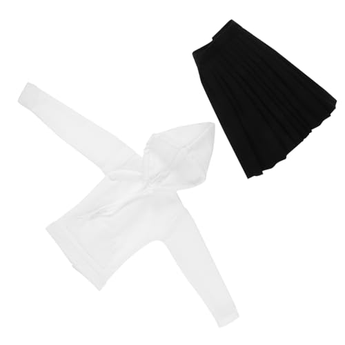 Alasum 1 Set Puppenkleidung Zubehör Für Mädchen Kinderkleidung Kapuzenpullover Kleid Bekleidung Outfits Für Mädchen Minikleid Kleine Babypuppe Kinderplatz Mädchenkleidung von Alasum