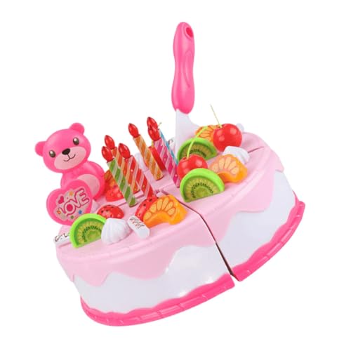 Alasum 1 Set Simulation Kuchen Essen Mädchen Geburtstagstorte Dessert Schneidespielzeug Mädchen Kuchenspielzeug Lernspielzeug Kuchen Schneidespielzeug Rollenspiel Kuchenspielzeug von Alasum