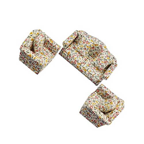 Alasum 1 Set Wohnzimmer Minimöbel Puppenhaus Zubehör Mini Couch Im Maßstab 112 Für 112 Puppenhaus Möbel Kleine Möbel Deko Mini Wohnzimmer Modell Couch Aus Holz von Alasum