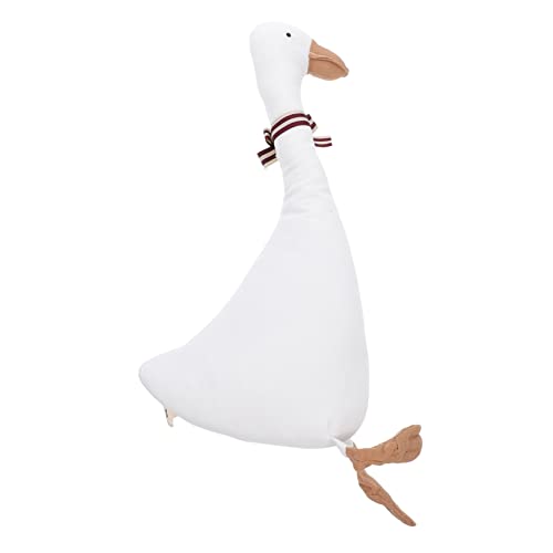 Alasum 1 Stück Gans Puppe Schwan Puppe Gänsepuppe Gans Plüsch Hai ausgestopft Puppen kinderpuppe entzückende Gänsepuppe Gans beruhigende Puppe Baumwolle Weiß von Alasum