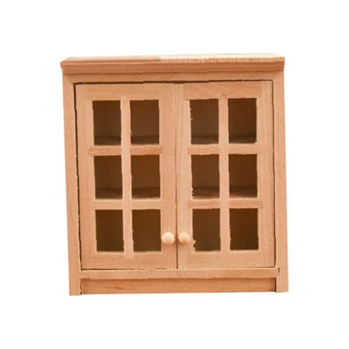 Alasum 1 Stück Holzwandschrankmodell Aufbewahrungsmöbel Mini-Verzierung für Zuhause Vintage-Deko Wohnkultur Modelle Küchendekoration und Accessoires Puppenhausschrank hölzern von Alasum