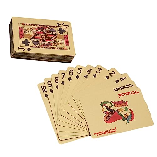 Alasum 1 Stück Kartenspielen professionelle Spielkarten Einzigartige Spielkarten neuartige Spielkarten dekorative Spielkarten Plastik Golden Alasum 1 Stück Kartenspielen professionelle Spielkarten Einzigartige Spielkarten neuartige Spielkarten dekorative Spielkarten Plastik Golden von Alasum
