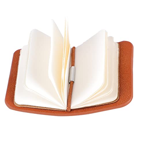 Alasum 1stück Mini Notebook Für Miniaturhäuser Dekorationszubehör Für Puppenhäuser Handgefertigtes Notizbuch Braunes Design Kreative Miniatur Deko Für Sammler von Alasum