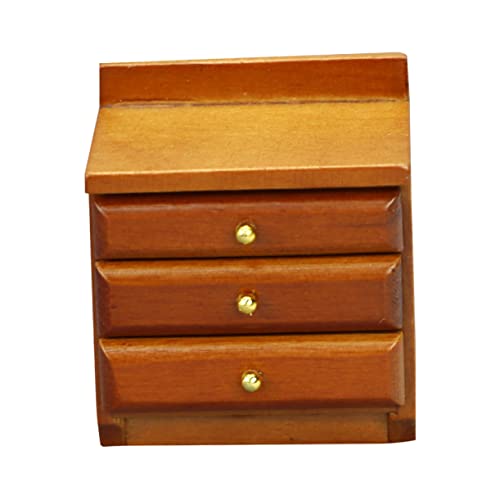 Alasum 1 Stück Mini-möbelmodell Miniatur Klein Winzig Minikühlschrank Mini-Schrank Basteln Holzschrank Handwerk Modell Holzschrank Holzkabinettsmodell Mini-schrankverzierung Birke von Alasum