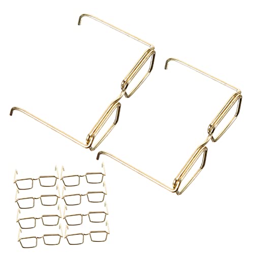 Alasum 10 Stück Miniatur-puppenaugen Ohne Linse Brille Metalldrahtrahmen Puppen-anziehbrille Für Puppen Puppen Es-Puppen Dekorative Brille Metalldraht Alasum 10 Stück Miniatur-puppenaugen Ohne Linse Brille Metalldrahtrahmen Puppen-anziehbrille Für Puppen Puppen Es-Puppen Dekorative Brille Metalldraht von Alasum