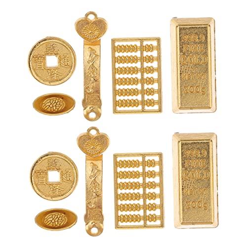 Alasum 10stücke Teiliges Mini Ingot Aus Kupfer Realistische Miniatur Und Münzen Für Garten Und Dekorationsprojekte Für Und Puppenhaus Zubehör von Alasum