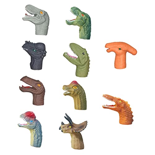 Alasum 10 Stück Dinosaurier Handpuppen Marionetten Fingerpuppen Fingerpuppen Für PVC von Alasum