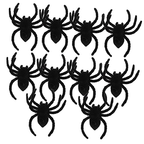 Alasum 10 Stück Halloween-Spinne Halloween Party Halloween halloweendeko Insektendekorationen beängstigend plüschtier Spinnenverzierung Party-Spinnen-Requisite Beflockung Black Alasum 10 Stück Halloween-Spinne Halloween Party Halloween halloweendeko Insektendekorationen beängstigend plüschtier Spinnenverzierung Party-Spinnen-Requisite Beflockung Black von Alasum