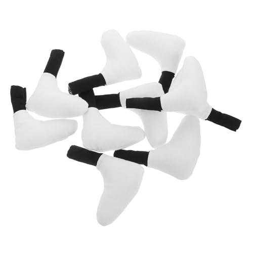 Alasum 10 Stück Plüschpuppenzubehör Puppenzubereitungsmaterialien Mini-puppenfuß Einfacher Puppenfuß Babypuppenteile Puppenherstellungsteile Gefälschter Fuß Flexible Puppenfüße Baumwolle von Alasum
