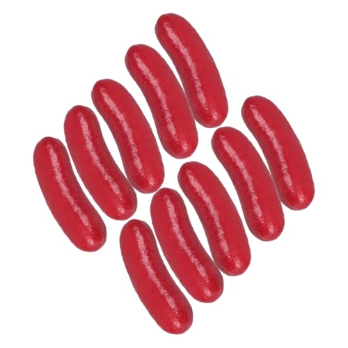 Alasum 10 Stück Simuliertes Wurstmodell Gefälschter Dekoration Lebensmittelfotografie Requisite Restaurant Gefälschtes Lebensmittelmodell Party Lebensmittel Requisiten von Alasum