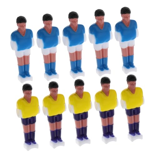 Alasum 10 Stück Teiliges Mini Tischfußballspieler Set Foosball Figuren Ersatzteile Kompakt und Tragbar Geeignet für Tischkicker Zubehör und Freizeitspiele zu Hause Büro von Alasum