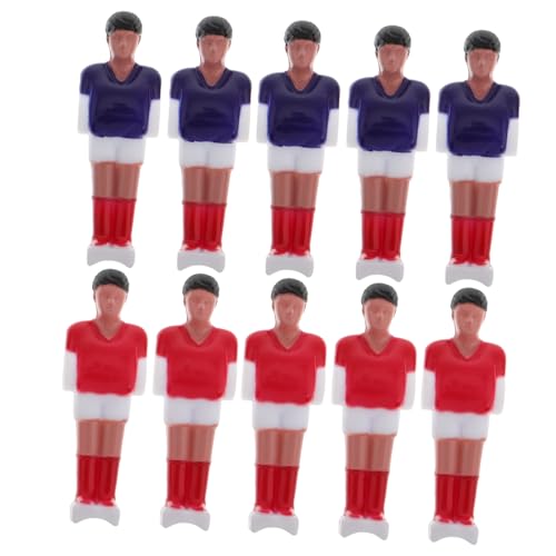 Alasum 10 Stück Teiliges Set Tischfußball Spieler Figuren Mini Fußballspieler Ersatzteile für Tischkicker Detailreiche Spielfiguren Kompatibel für Tischfußball Reparatur Vielseitig für von Alasum