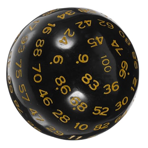 Alasum RPG- Aus Acryl – 100-seitige Kugelförmige Glatt Und Bequem Perfekt Für Gaming Brett- Und Rollenspiele von Alasum