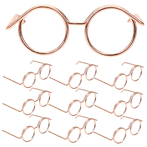 Alasum Puppenbrille Aus Metall mit Drahtrand 10 Stück Miniatur-Brille für Puppen Anzieh-Requisiten Alasum Puppenbrille Aus Metall mit Drahtrand 10 Stück Miniatur-Brille für Puppen Anzieh-Requisiten von Alasum