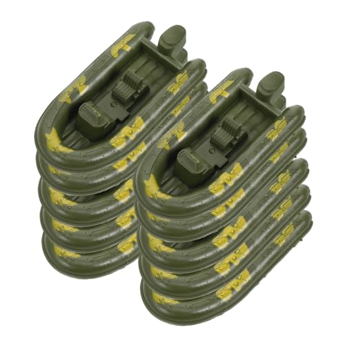 Alasum 10St Militärspielzeug Boot kriegsschiff Militärschiff Modell modellschiff Marine Kinderspielzeug Bootshandwerk Desktop-Bootsmodelle Bootsverzierung pp Green von Alasum
