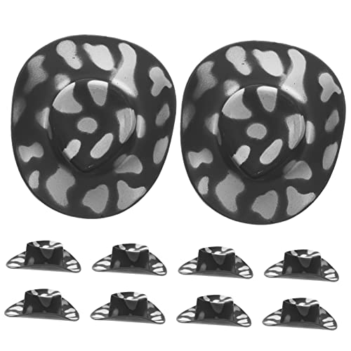 Alasum 10St Mini-Cowboyhut klein Puppe ausgestopft plastikhut Miniatur-Mini-Hüte entzückender Hutschmuck dekorativer DIY-Hut Miniaturhüte exquisites Hutdekor Black Alasum 10St Mini-Cowboyhut klein Puppe ausgestopft plastikhut Miniatur-Mini-Hüte entzückender Hutschmuck dekorativer DIY-Hut Miniaturhüte exquisites Hutdekor Black von Alasum
