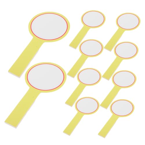 Alasum Wiederverwendbare Trocken Abwischbare Tafel 10 Stück Für Veranstaltungspaddel Lehrerabstimmung Im Klassenzimmer Alasum Wiederverwendbare Trocken Abwischbare Tafel 10 Stück Für Veranstaltungspaddel Lehrerabstimmung Im Klassenzimmer von Alasum