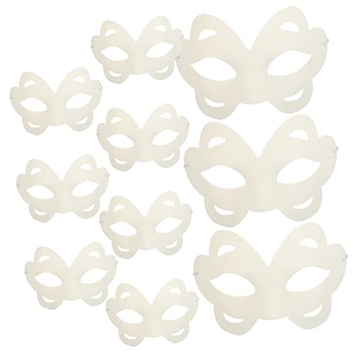 Alasum 10Stücke DIY Leere Papiermasken für Maskerade Unbemalte Masken für Erwachsene für Karneval Halloween Kreative Bastelprojekte und Festlichkeiten von Alasum