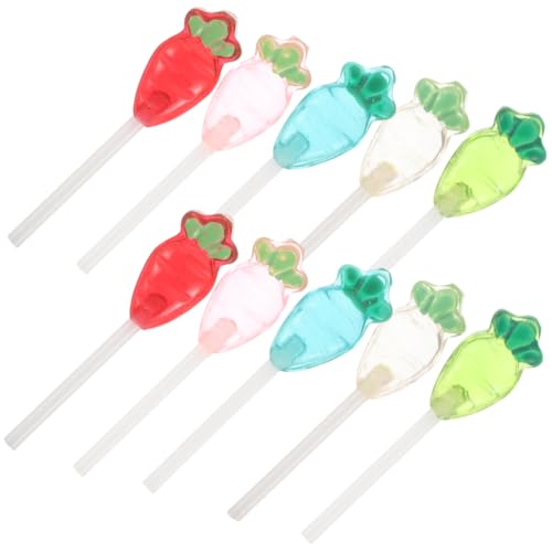 Alasum Realistische Mini Lollipop Simulation Modelle Set 10 Stücke Mini Lebensmittel Spielzeug Für Puppenhaus Zubehör von Alasum