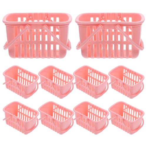 Alasum 10st Mini-einkaufskorb Warenkorb Schlanker Wäschekorb Aufbewahrungskorb Aus Weidengeflecht Körbe Korb Aus Filz Aufbewahrung Von Kinderspielzeug Weidenkorb Miniaturen Plastik Rosa Alasum 10st Mini-einkaufskorb Warenkorb Schlanker Wäschekorb Aufbewahrungskorb Aus Weidengeflecht Körbe Korb Aus Filz Aufbewahrung Von Kinderspielzeug Weidenkorb Miniaturen Plastik Rosa von Alasum