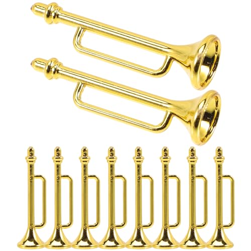 Alasum 10-teiliges Miniatur-trompetenset Mini-musikinstrumente Spielzeug Miniatur-Trompeten-Requisite Miniatur- Für Rollenspiele Für Jungen Und Mädchen Alasum 10-teiliges Miniatur-trompetenset Mini-musikinstrumente Spielzeug Miniatur-Trompeten-Requisite Miniatur- Für Rollenspiele Für Jungen Und Mädchen von Alasum