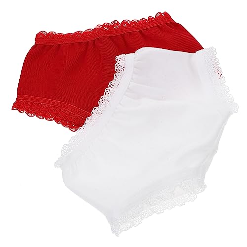 Alasum 10st Puppen-spitzenhöschen Plüschpuppe Mädchen Puppe Mädchenpuppe Puppensachen Große Puppe Zubehör Für Babypuppen Puppenzubehör Mini-Puppen Puppe Kostüm Polyester von Alasum
