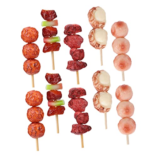 Alasum 10st Simulierte Grillspieße Bratenspielzeug Kochmodelle Für Lebensmittel Nachahmung Von Lebensmitteln Gefälschte Lebensmittel Simuliertes Grillgut Gefälschtes Essen Lebensecht PVC Alasum 10st Simulierte Grillspieße Bratenspielzeug Kochmodelle Für Lebensmittel Nachahmung Von Lebensmitteln Gefälschte Lebensmittel Simuliertes Grillgut Gefälschtes Essen Lebensecht PVC von Alasum
