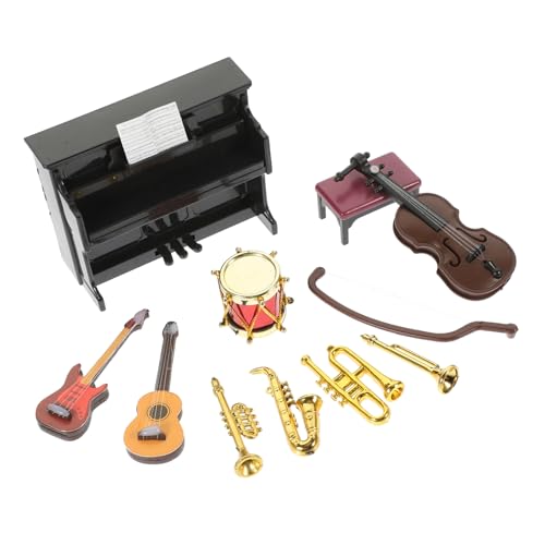 Alasum 11 Teiliges Set Miniatur Musikinstrumente Für Puppenhaus Zubehör Für Fantasievolles Mini Instrumente Für Kreative Spielzeugdekoration Alasum 11 Teiliges Set Miniatur Musikinstrumente Für Puppenhaus Zubehör Für Fantasievolles Mini Instrumente Für Kreative Spielzeugdekoration von Alasum