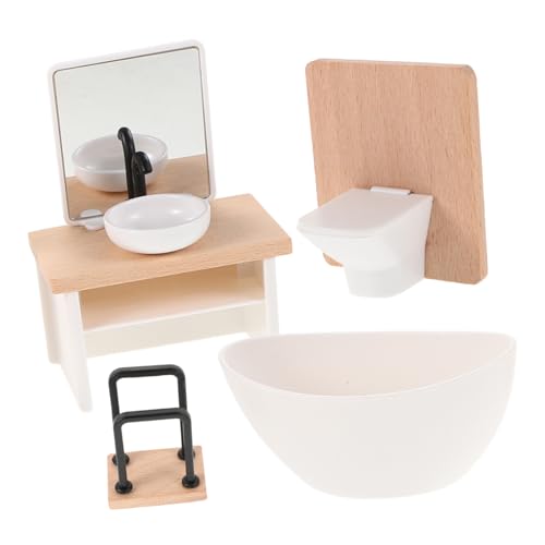 Alasum Puppenhaus Badezimmer Waschbecken Armaturen Detaillierte Miniatur-Set Für Fantasievolles Spielen Alasum Puppenhaus Badezimmer Waschbecken Armaturen Detaillierte Miniatur-Set Für Fantasievolles Spielen von Alasum