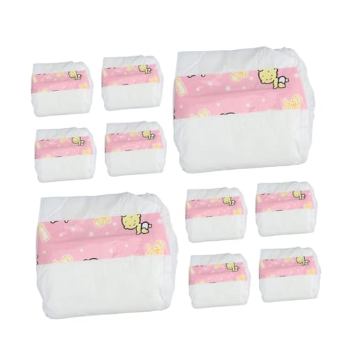 Alasum 12 Pcs Doll Windeln Spielzeugwindeln Für Rollenspiele Und Entwicklung Von Hand Auge Koordination Babypuppen Dekorativer Windeln Ersatz von Alasum