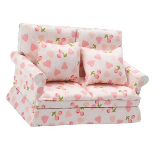 Alasum DIY Puppenhaus 12 Puppenhaus Mini Sofa Modell Öbelstück Für Puppenhaus Dekoration Cherry Doppelsofa Für Kreative Spielwelten Kleine Alasum DIY Puppenhaus 12 Puppenhaus Mini Sofa Modell Öbelstück Für Puppenhaus Dekoration Cherry Doppelsofa Für Kreative Spielwelten Kleine von Alasum