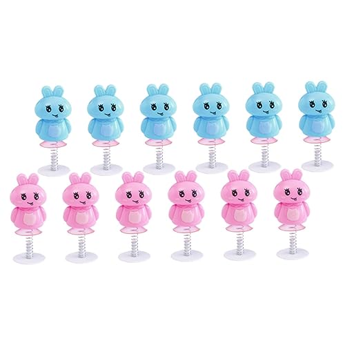Alasum 12 Stück Frühlingshüpfender Hase interaktives deko hüpfendes Hasenspielzeug Kleinkindspielzeug Cartoon-Kaninchen- Frühlingsspielzeug für Abs von Alasum
