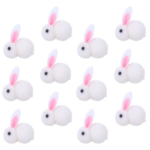 Alasum 12 Stück Teiliges Plüschhase Dekoration Weiche Bunny Dolls Niedliche Weihnachtsbaum Ornamente Vielseitige Kuscheltiere für Festtags-deko und Fotorequisiten von Alasum