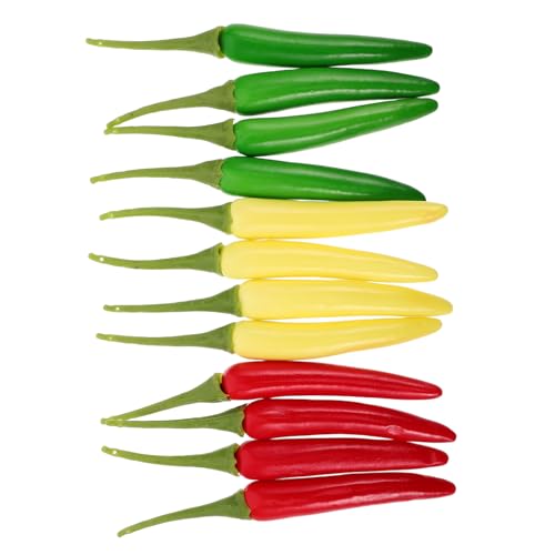 Alasum Realistische Gefälschte Chili-Pfeffer-Modelle Lebensechte Gemüsedekore Künstliche Paprika Für Requisiten Ornamente Dekorative Modelle Alasum Realistische Gefälschte Chili-Pfeffer-Modelle Lebensechte Gemüsedekore Künstliche Paprika Für Requisiten Ornamente Dekorative Modelle von Alasum