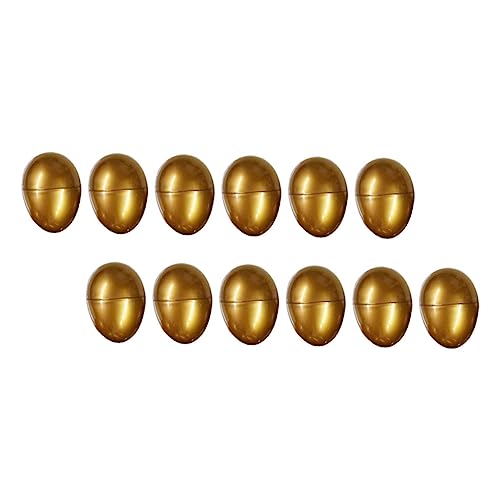 Alasum 12St Gacha golden Plüsch Ei hühner kinderspielzeuge Kindergeburtstag spielwaren Ostervorräte dekorativ Überraschung machen Requisiten pp von Alasum