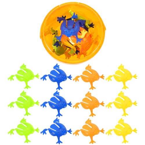Alasum 12St Pressspielzeug Kindergarten Springfrosch Interaktives für Springspielzeug Froschspiele aufziehen Spaß zum Fingerdrücken von Alasum