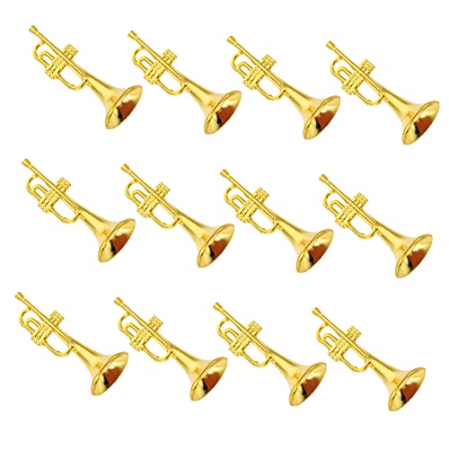 Alasum 12Stücke Musikinstrumente Miniaturmodelle für Weihnachtsbaumdekoration DIY Zubehör für Festtagsornamente für Puppenhäuser und Spielzeugfiguren Alasum 12Stücke Musikinstrumente Miniaturmodelle für Weihnachtsbaumdekoration DIY Zubehör für Festtagsornamente für Puppenhäuser und Spielzeugfiguren von Alasum