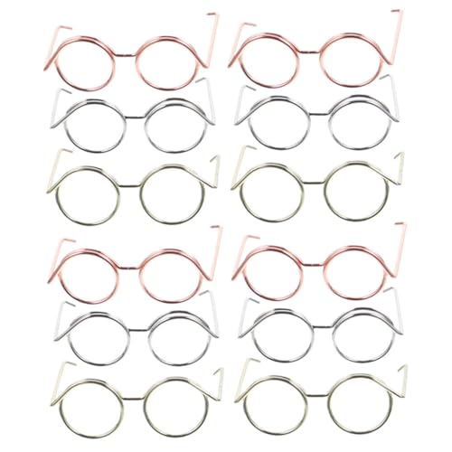 Alasum 12Stücke Puppenbrillen Kupferdraht Zubehör DIY Bastelset für Puppen Ergonomisches Design für Kreatives und Dekorieren von Puppenhäusern Alasum 12Stücke Puppenbrillen Kupferdraht Zubehör DIY Bastelset für Puppen Ergonomisches Design für Kreatives und Dekorieren von Puppenhäusern von Alasum