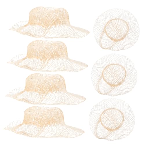 Alasum 12 Stücke Mini Strohhüte Für Puppenhaus Handwerk Dekorative Hut Woven Set von Alasum