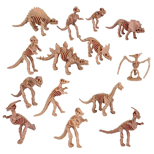 Alasum Dinosaurier-Skelett-Spielzeug-Set 12-teilig Gemischt Mini-Dinosaurier Dinosaurier-Figuren Simulation Dinosaurier-Skelett Dinosaurier-Statue Spielzeug von Alasum