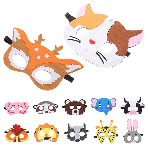 Alasum 12st Tierische Maske Waldtiermasken Halloween-maskenstütze Masken Verkleiden Trajes Für Halloween Für Herren Tiermaske Tiermasken Aus Filz Tierische Wolfskopfmasken Gefühlt Alasum 12st Tierische Maske Waldtiermasken Halloween-maskenstütze Masken Verkleiden Trajes Für Halloween Für Herren Tiermaske Tiermasken Aus Filz Tierische Wolfskopfmasken Gefühlt von Alasum