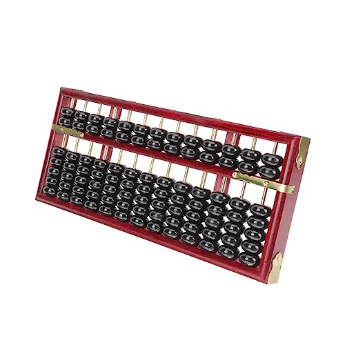 Alasum Pädagogischer Mathematik-lern-abakus Für Jungen Und Mädchen Vintage-abakus 7 Perlen Roter Rahmen Praktisches Rechenspielzeug Für Die Grundschule von Alasum