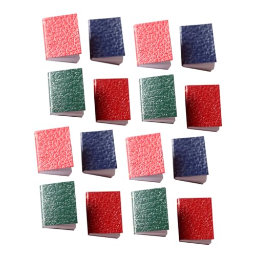 Alasum 16 Stück Puppenhaus Buch minibücher Miniature Books Miniature Home Photo Props Miniature House Decorations Puppenhaus-Miniaturen Mini-Bücher Mini-Buchschmuck kleines Hauszubehör von Alasum