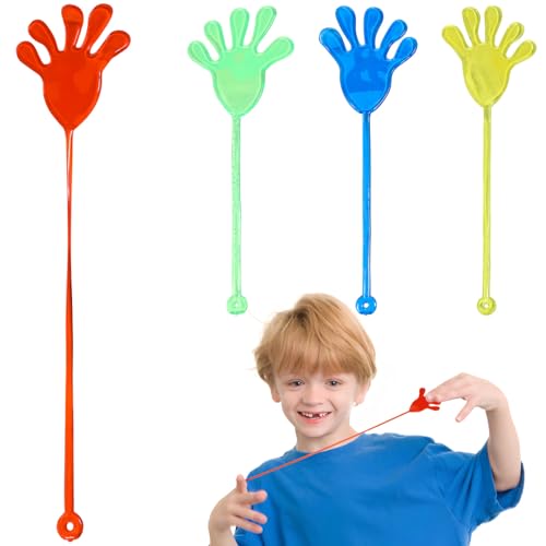 Alasum 16Stücke Klebrige Hände Dehnbare Bunte Spielzeuge für Partygeschenke und Klassenzimmerpreise Vielseitig Einsetzbar Sicher und Wiederverwendbar von Alasum