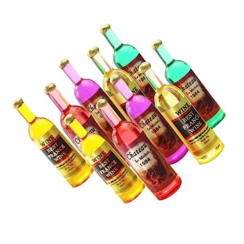Alasum 18 STK Miniflasche Mini-weinflaschen Miniatur-Bierflaschen Miniaturvorräte Miniaturflaschen Miniatur -küchenzubehör Miniatur-Ornamente Miniaturartikel Miniatur-weinflaschen Harz von Alasum